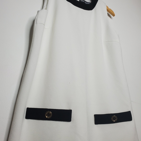 KARL LAGERFELD white mod dress - Picture 3 of 5